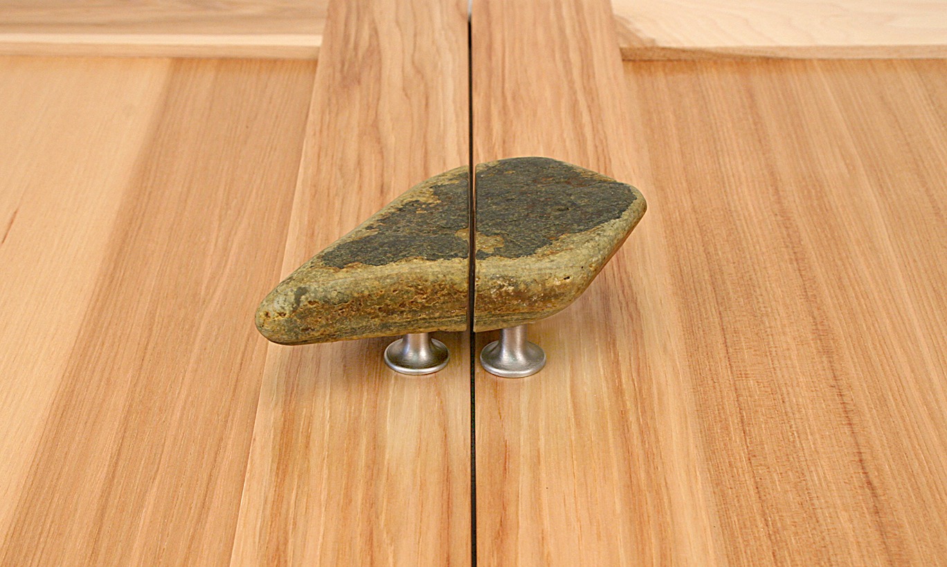 Handcrafted glacial stone knobs, pulls, doorknobs and lamps