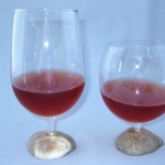 Wine Glasss with Stone Base